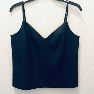 Black Leather BCBG Top
